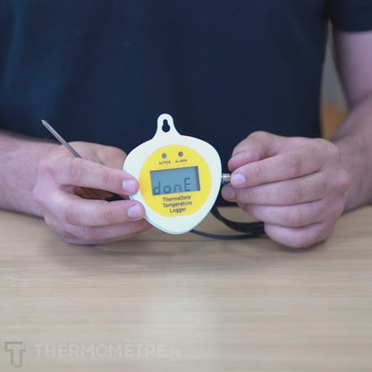 Vidéo explicative de l'Enregistreur de données ThermaData sans écran avec capteur externe amovible